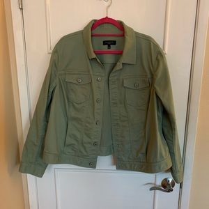 Talbots Green Denim Jacket